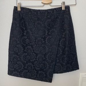 Madewell black mini skirt